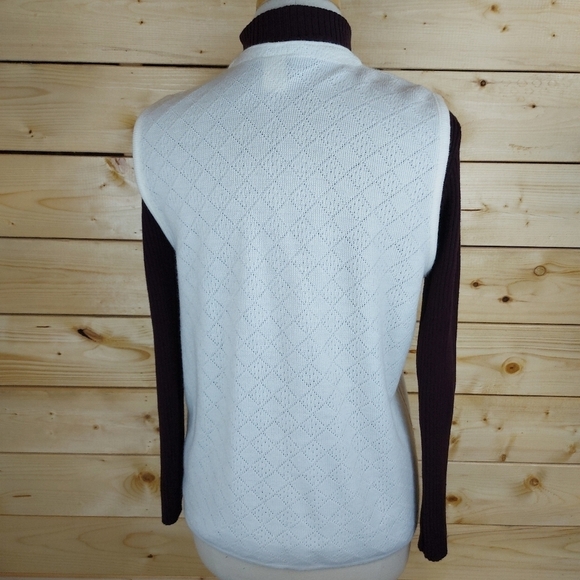 PENMANS Vintage knit granny cardigan pearl button size Medium Made in Canada - Picture 8 of 10